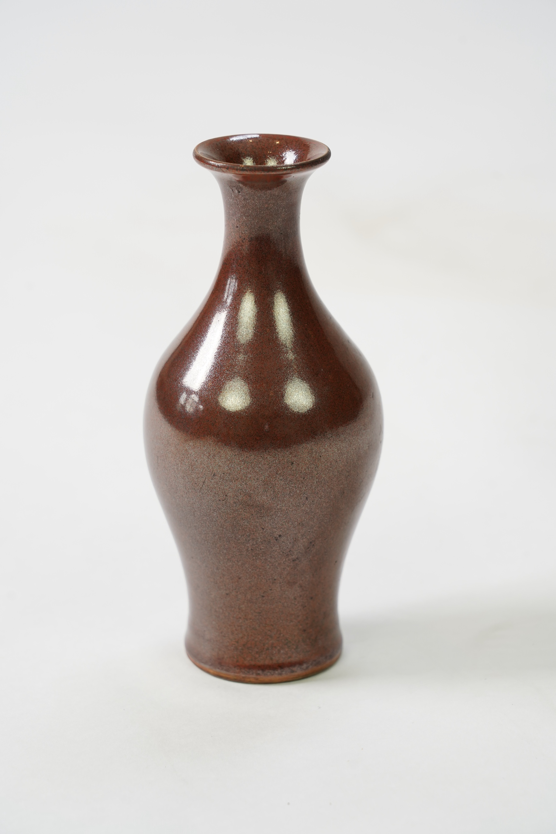 A Chinese metallic brown glazed vase, probably Qing dynasty